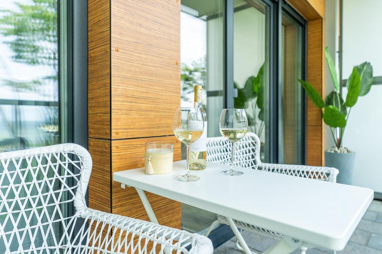 Apartament Baltic View 21 Z Widokiem Na Morze Ustronie Morskie Dış mekan fotoğraf