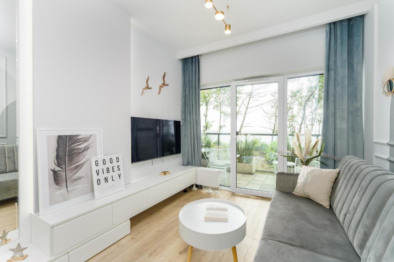 Apartament Baltic View 21 Z Widokiem Na Morze Ustronie Morskie Dış mekan fotoğraf